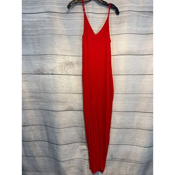 Love Stitch V-Neck w Pockets Sleeveless Maxi Dress M/L - Picture 3 of 4
